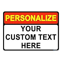 Vista 18 de Custom Metal Personalized Sign Outdoor, Customize with Image Text, Custom Sign for Office, Gate, Home, Parking, Delivery, Pool, Reflective &