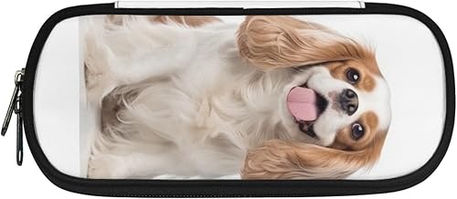Miniatura 2 de Cavalier King Charles Spaniel - Portalápices de gran capacidad para cachorros, estuche de alta capacidad para lápices, bolsa de maquillaje con