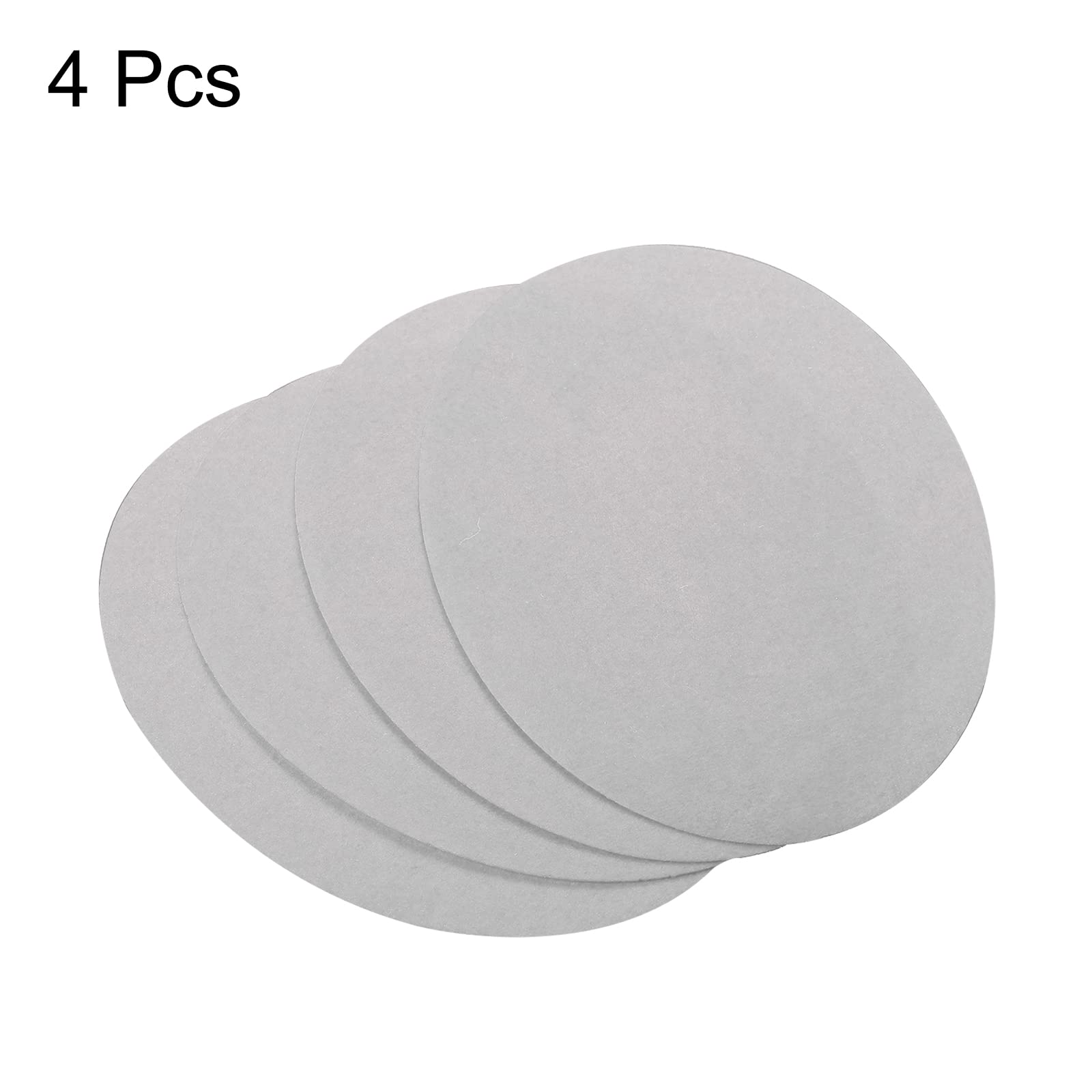 MECCANIXITY Parches de tela para planchar en el codo y la rodilla, parches ovalados de color gris claro para reparación de ropa, manualidades, kit de reparación, mochila y zapatos, paquete de 4
