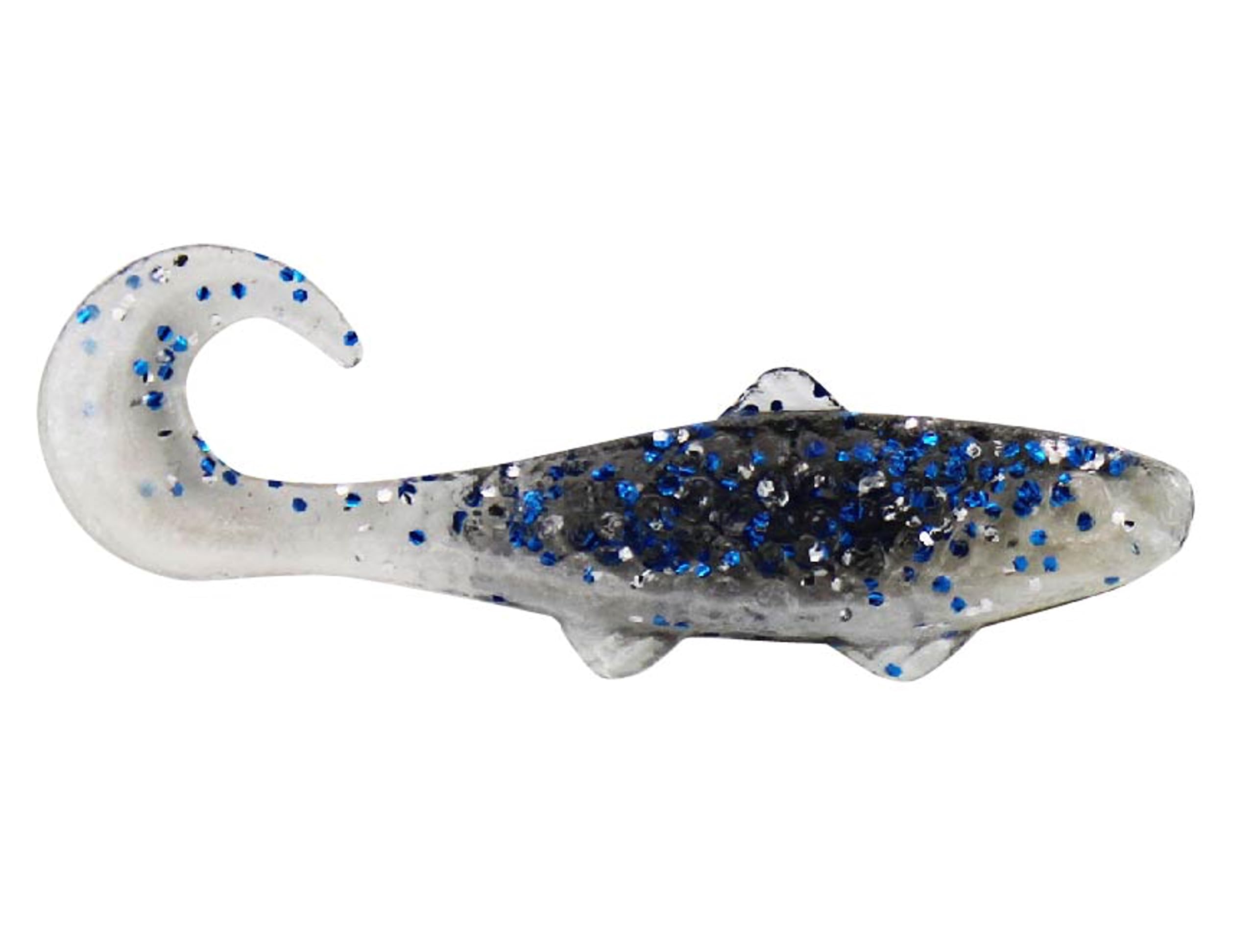 Luck E Strike Swim N Minnow Soft Plastic Lures with Curl Tails (8 Pack) Made in The USA