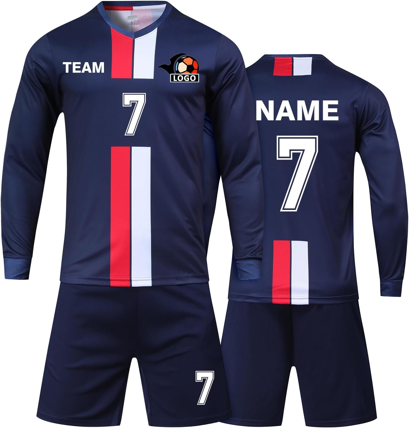 Custom Kids Soccer Jerseys Personalized Youth Short Set Boy Girl Training Uniform with Name Number