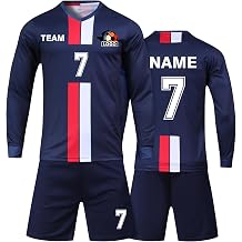 Custom Soccer Jersey for Kids/Boys/Girls/Men/Women Personlized Soccer Shirt and Short with Name Number Team Logo