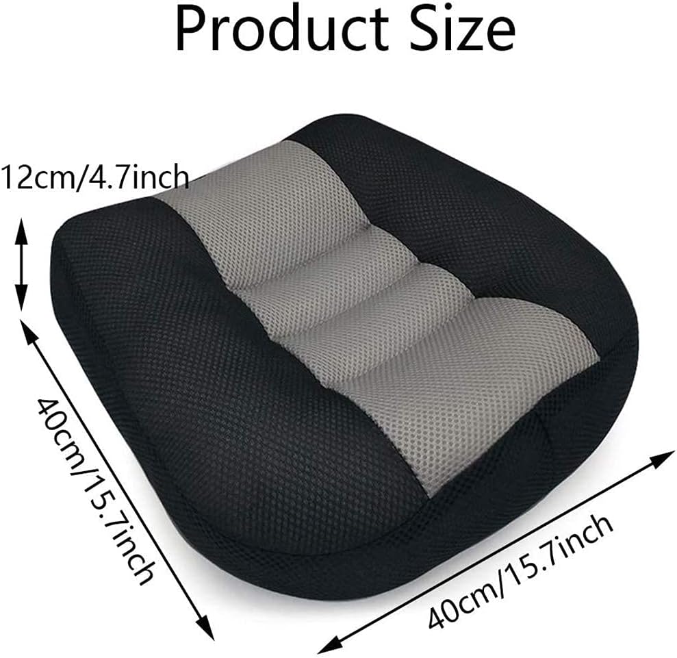 Car Seat Cushion Heightening Height Boost Mat Portable Breathable Mesh Seat Booster Ideal for Car Office Home Used All The Year