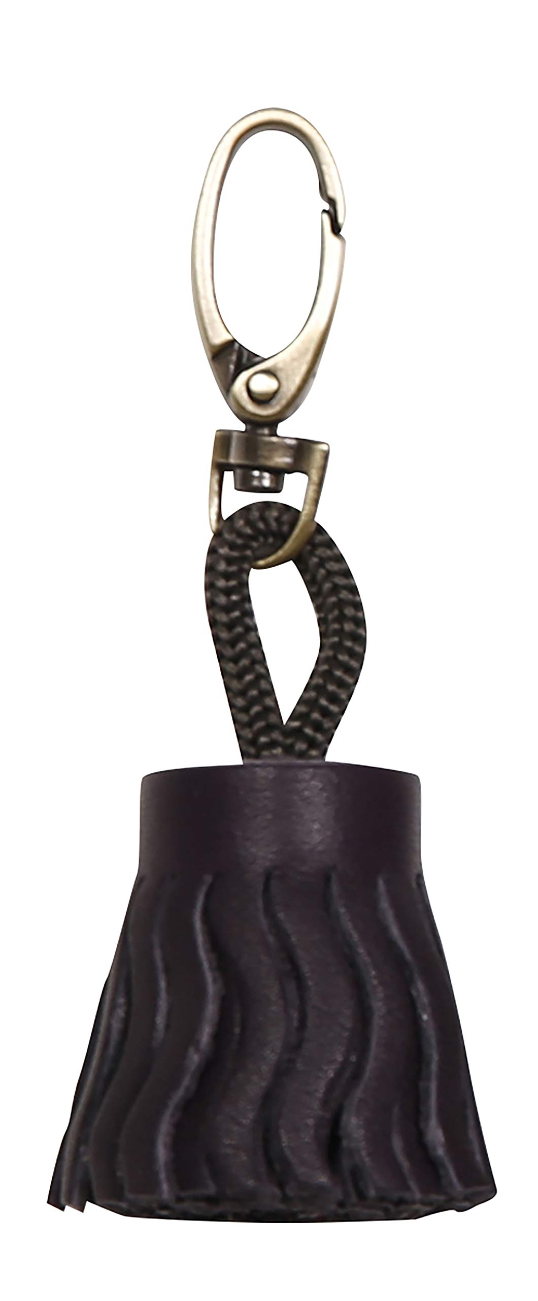 Clairefontaine 410096C - One Lawrence Keyring - Dimensions: 4x2.5 cm - Made of Genuine Lambskin Leather - Aubergine Colour - Multi-Functional - Practical