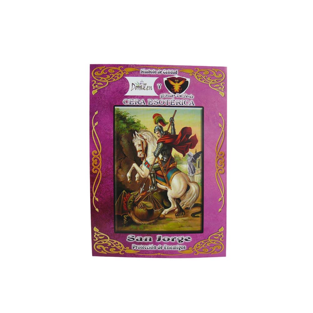 Velón Herboreo San Jorge para protección de enemigos - Ritual sagrado para resguardar tu energía y vencer a tus adversarios - Las Velas de Mariano