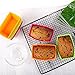 Webake Rectangular Jumbo Cupcake Liners, 4.3 Inch Silicone Baking Cups Reusable Muffin Cups Nonstick Mini Loaf Pan (Pack of 12)
