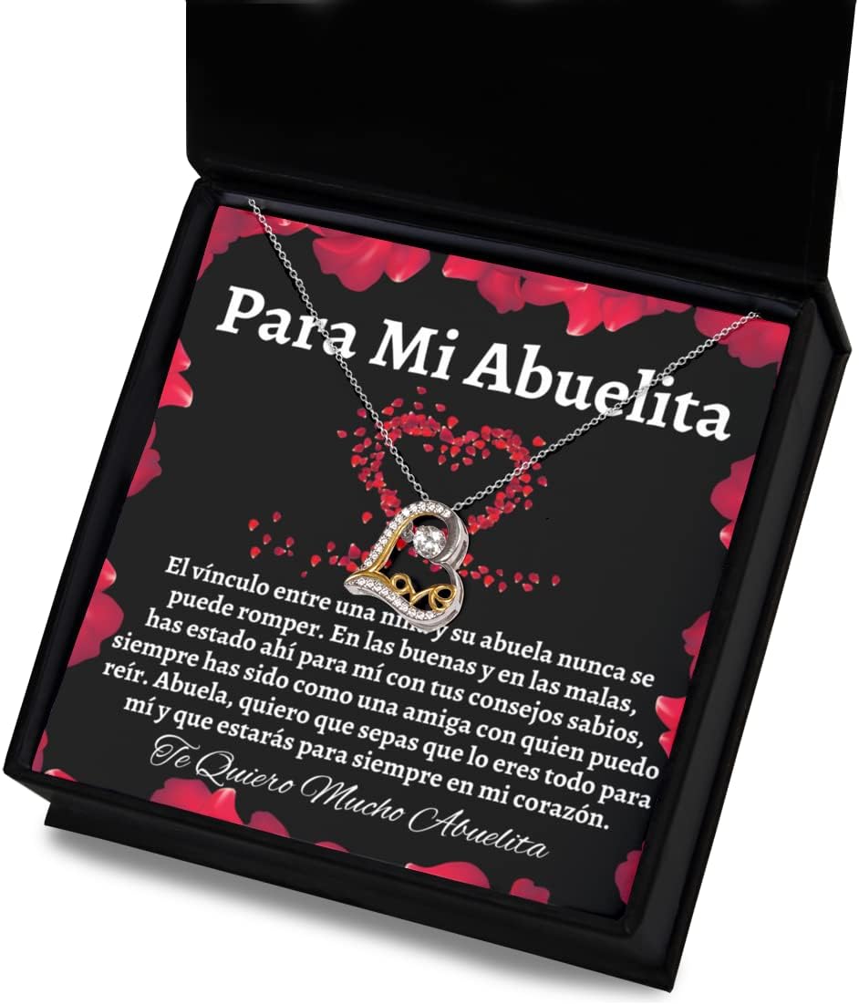 Para mi abuelita cadena para el amor de mi vida, regalo de abuela, collar personalizado