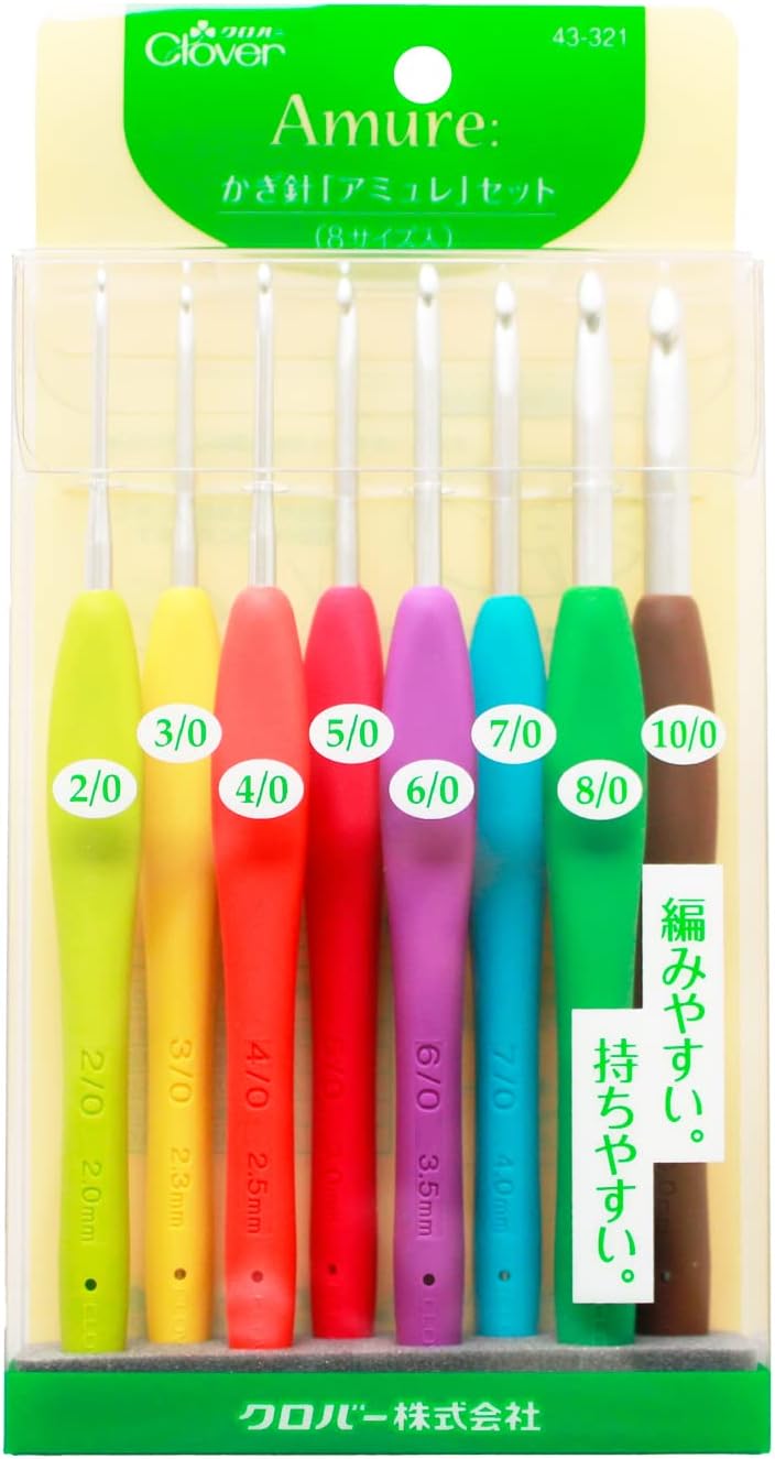 Clover crochet needle"Amyure" set 43-321