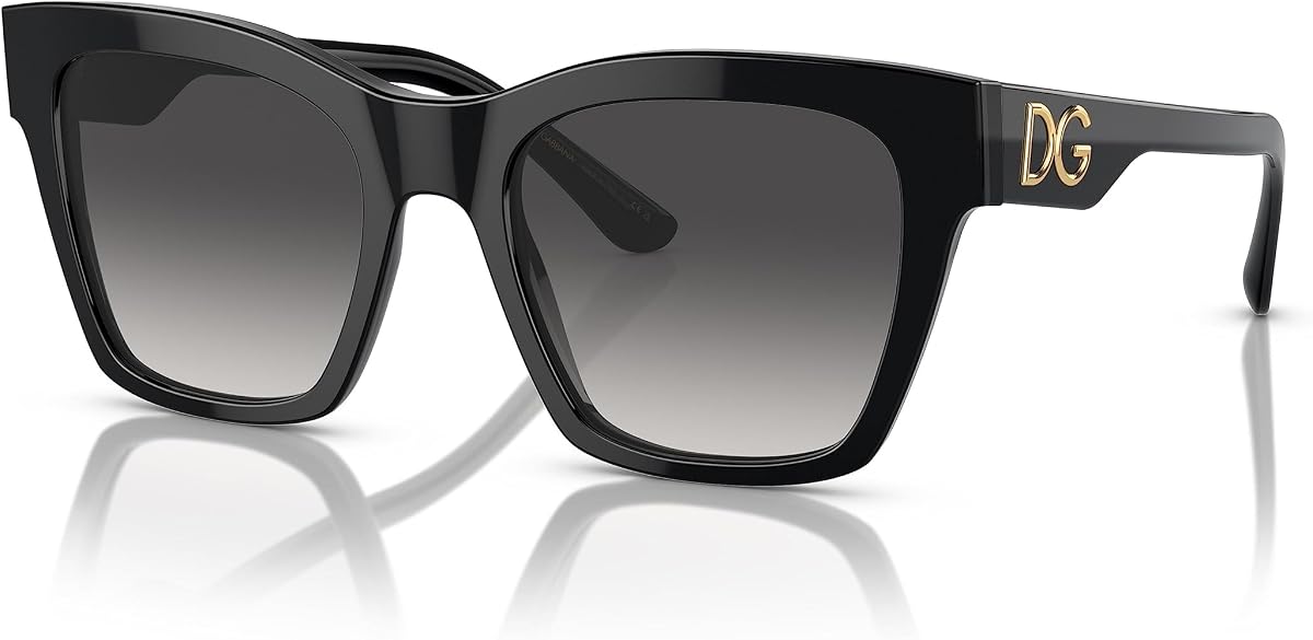 Dolce & Gabbana Mujer DG4384 Negro/Gris Degradado Talla única