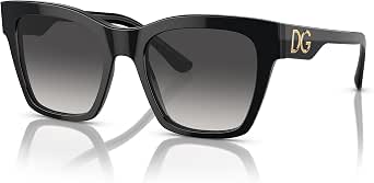 Dolce & Gabbana Womens DG4384 Black/Grey Gradient Sunglasses