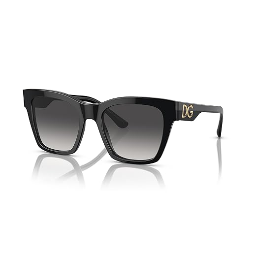 Dolce & Gabbana Feminino DG4384 Preto/Cinza Gradiente Tamanho Único Tamanho Único
