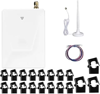 Smart Home Energy Monitor, Smart Energy Metter avec 16 50A et 3 Capteurs de Niveau de Circuit 200A Tracker d'électricité en Temps réel pour Les appareils électroménagers