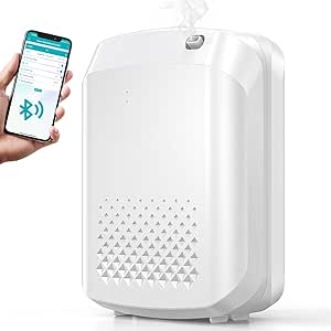 XEITIN Waterless Essential Oil Diffuser 3000 Sq.Ft Coverage for Large Home Hotel Office, 400ml Cold Air Scent Machine, Bluetooth App Control, No-Noise Aroma Diffuser Wall Mount Gift for Mom for Her