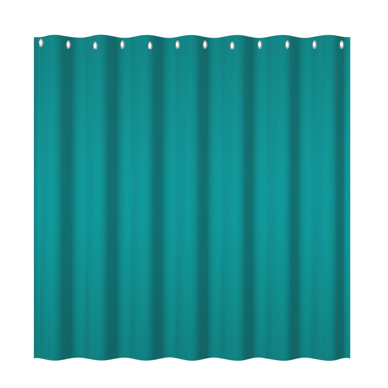 Rideau de douche avec crochets 183x183 en tissu polyester uni