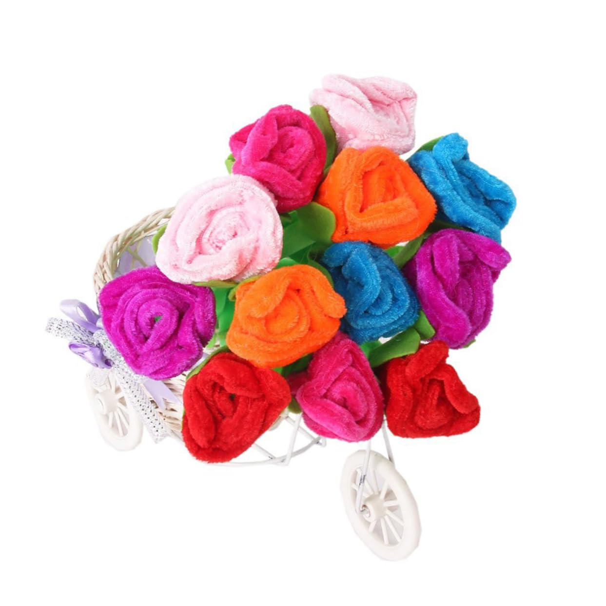 Operitacx 36stücke Kugelschreiber Mit Rosendesign Blaue Tinte Bunte Filzblumen Dekorative Stifte Für Büro Und Zuhause Geschenkidee Für Blumenliebhaber Ca Lang
