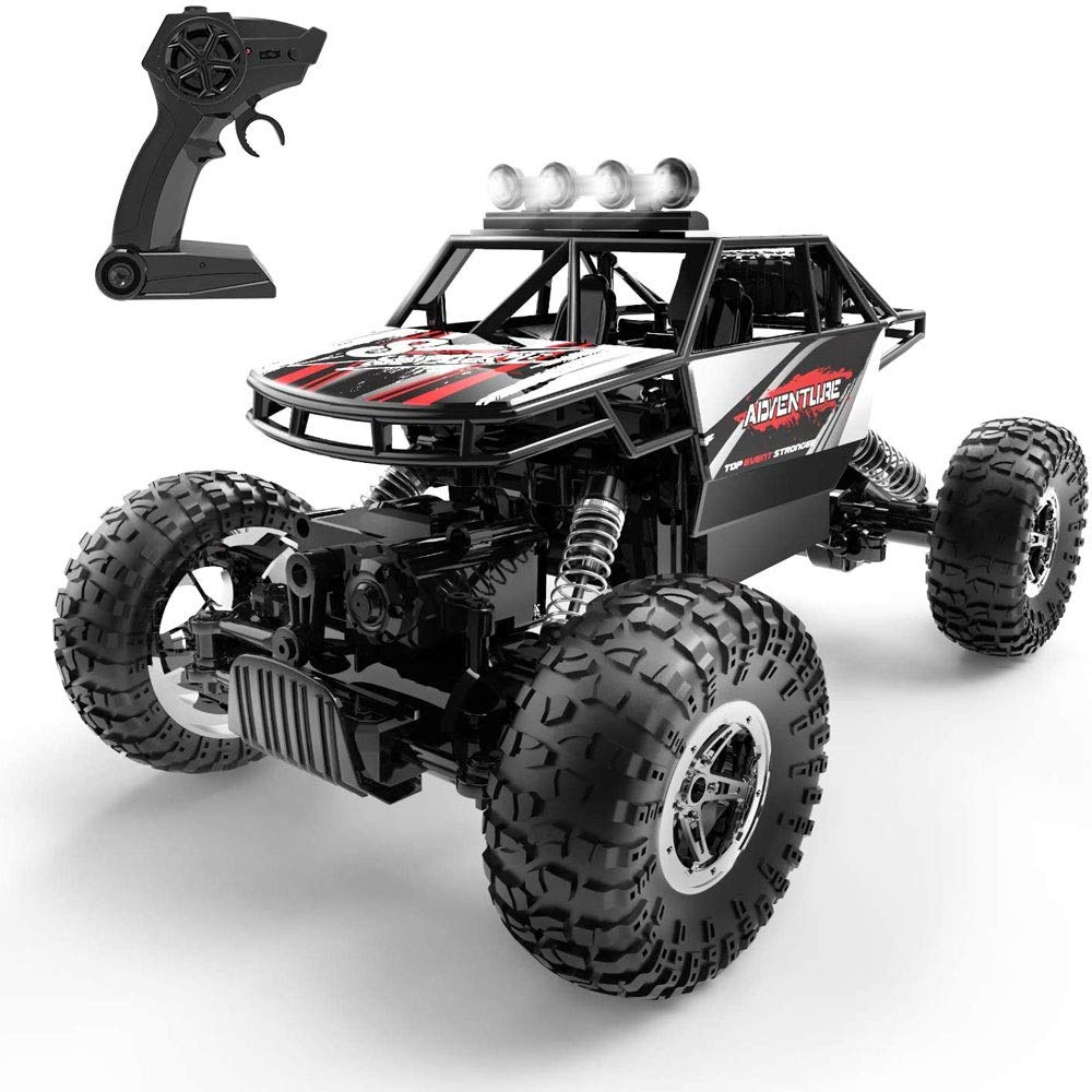 Woote 1/14 Model Off-road Remote Control Car Toy All-terrain 45° Rock Climbing RC Vehicle Drifting RC Car With Lights Recyclable RC Buggy Toy Gifts For Boys And Girls