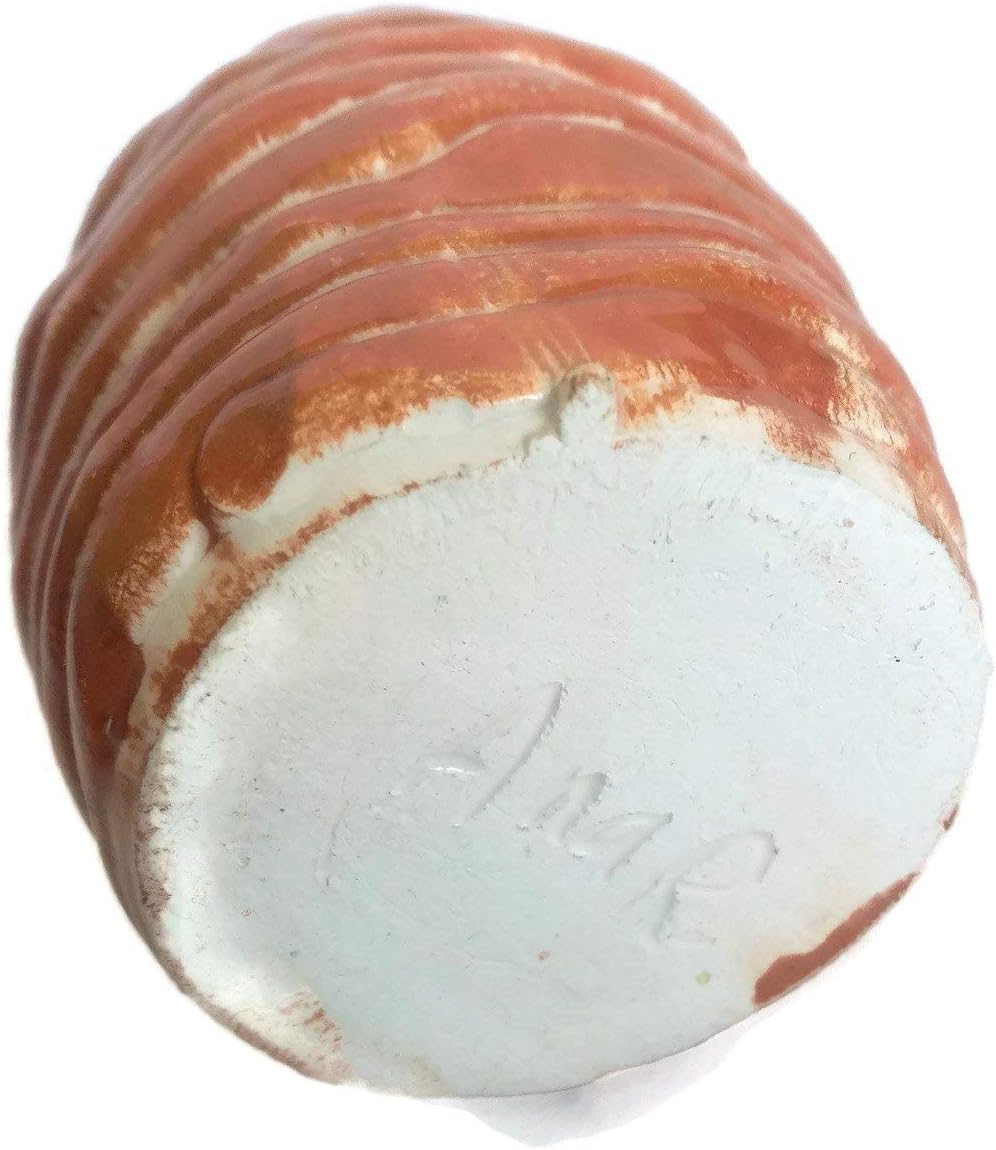 Handmade Red Decorative Ceramic Bottles With Cork Stoppers, Portuguese Handmade Clay, Eclectic Home Decor Accents