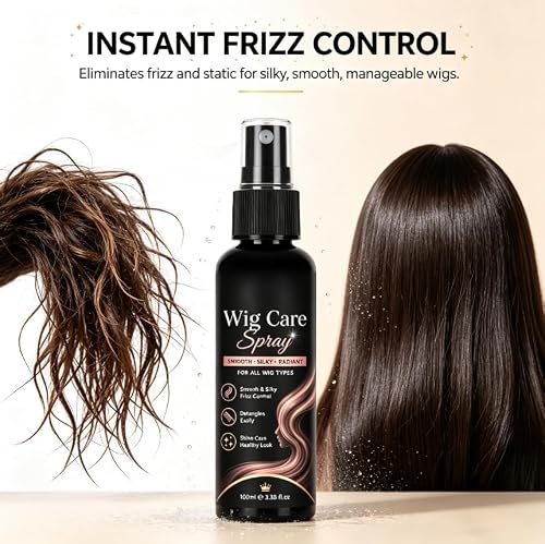 Multi-Purpose Wig Care Spray,Shine Wig Care Spray, Wigs Hair Care Spray for Synthetic and Natural Hair Wigs, Smooth and Anti-Frizz, Hydrates & Moisturizes, Cleans and Extends the Life (3pcs) - Image 4