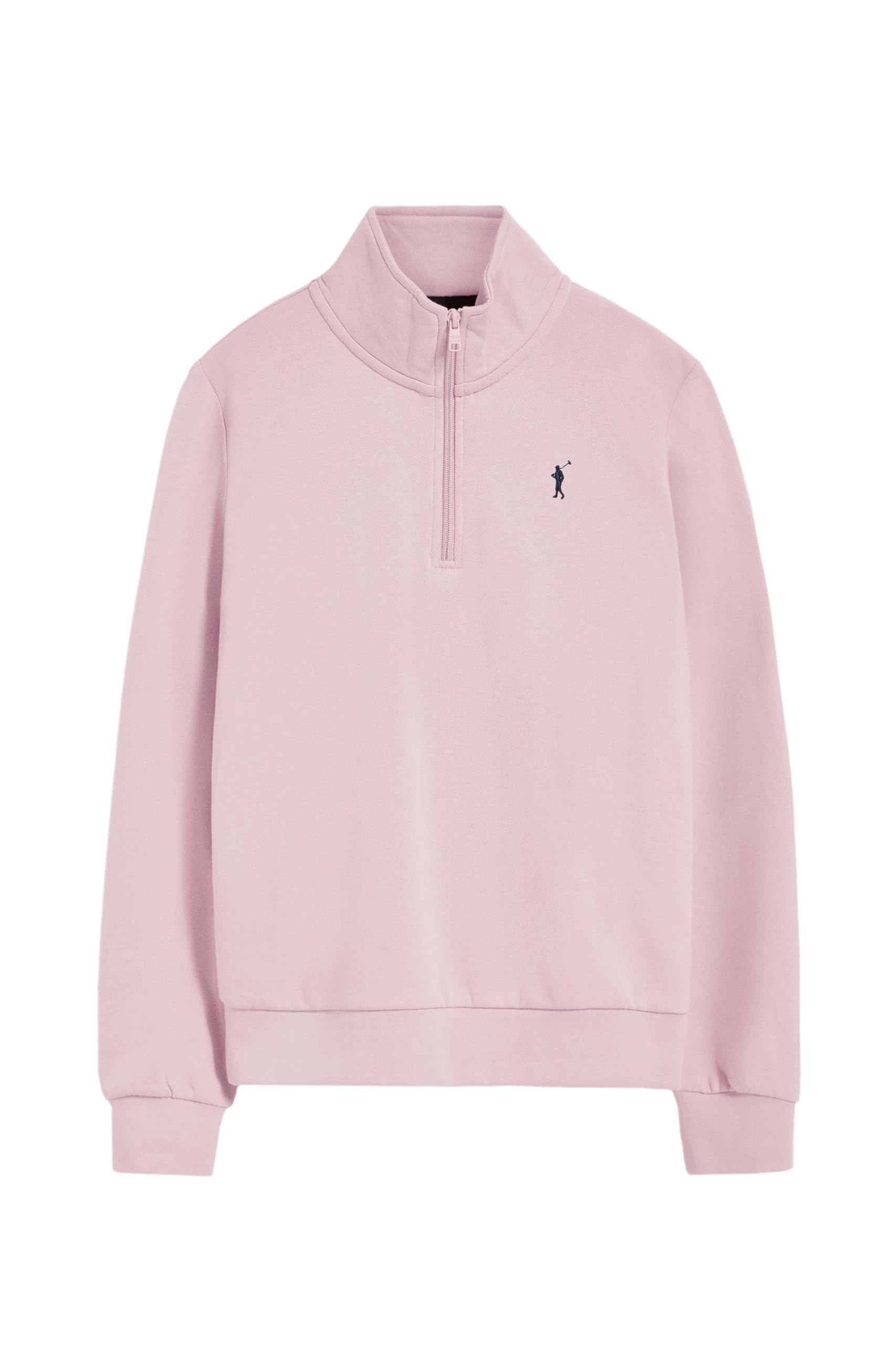 Polo Club Sudadera para Mujer con Cierre de Media Cremallera 100% Algodón - Sweatshirt Manga Larga con Logo