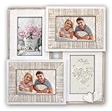IDEAL TREND Molveno Holz Bilderrahmen für 4 Bilder 10x15 cm Foto Rahmen Galerie Collage
