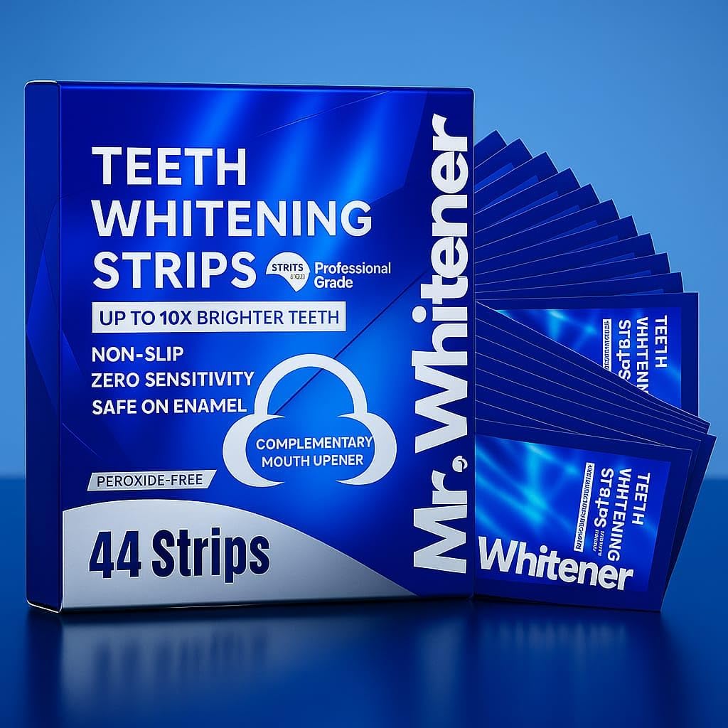LED Teeth Whitening Kit with 8 Refill Teeth Whitening Gel Pods 33.6ml, Dentists Recommended, Enamel Safe, Professional Pap Tooth Whitener for Sensitive Teeth, Remove Teeth Stains