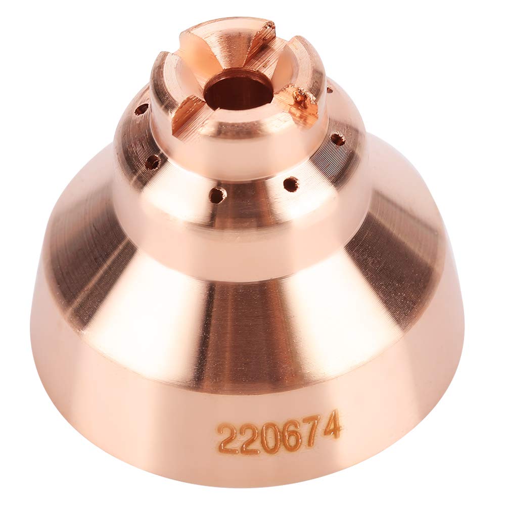 Akozon Default Plasma Shield Cap, 5Pcs Plasma Shield Cup Cap For Max45 Cutting Torch Consumables 220674