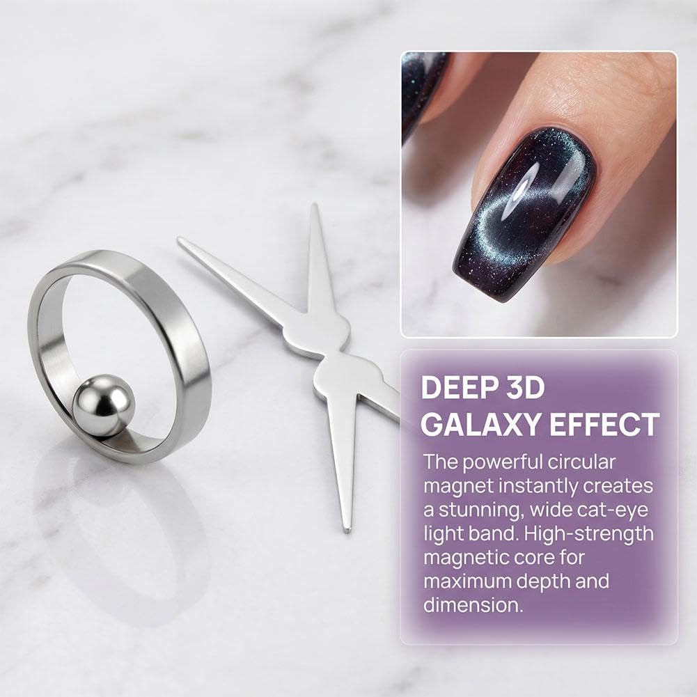 Ringmagnet Für Cat-Eye-Nägel – 2026 Neu, Starker Y- & Ringmagnet, Für French-, Herz- Und Breitstrahl-Effekte