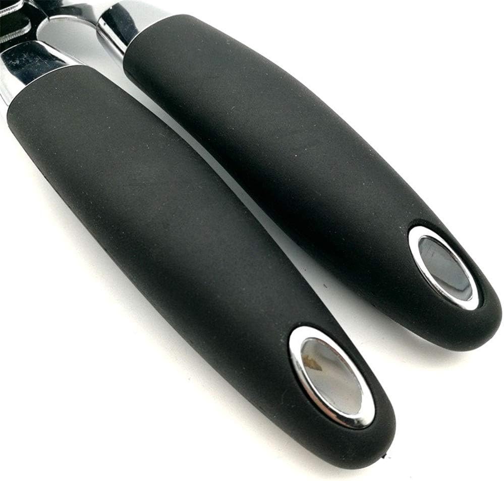 Can Opener Manual Portable Can Opener Manual Rubber Plastic Kitchen Tools Heavy Duty Stainless Steel(Black)