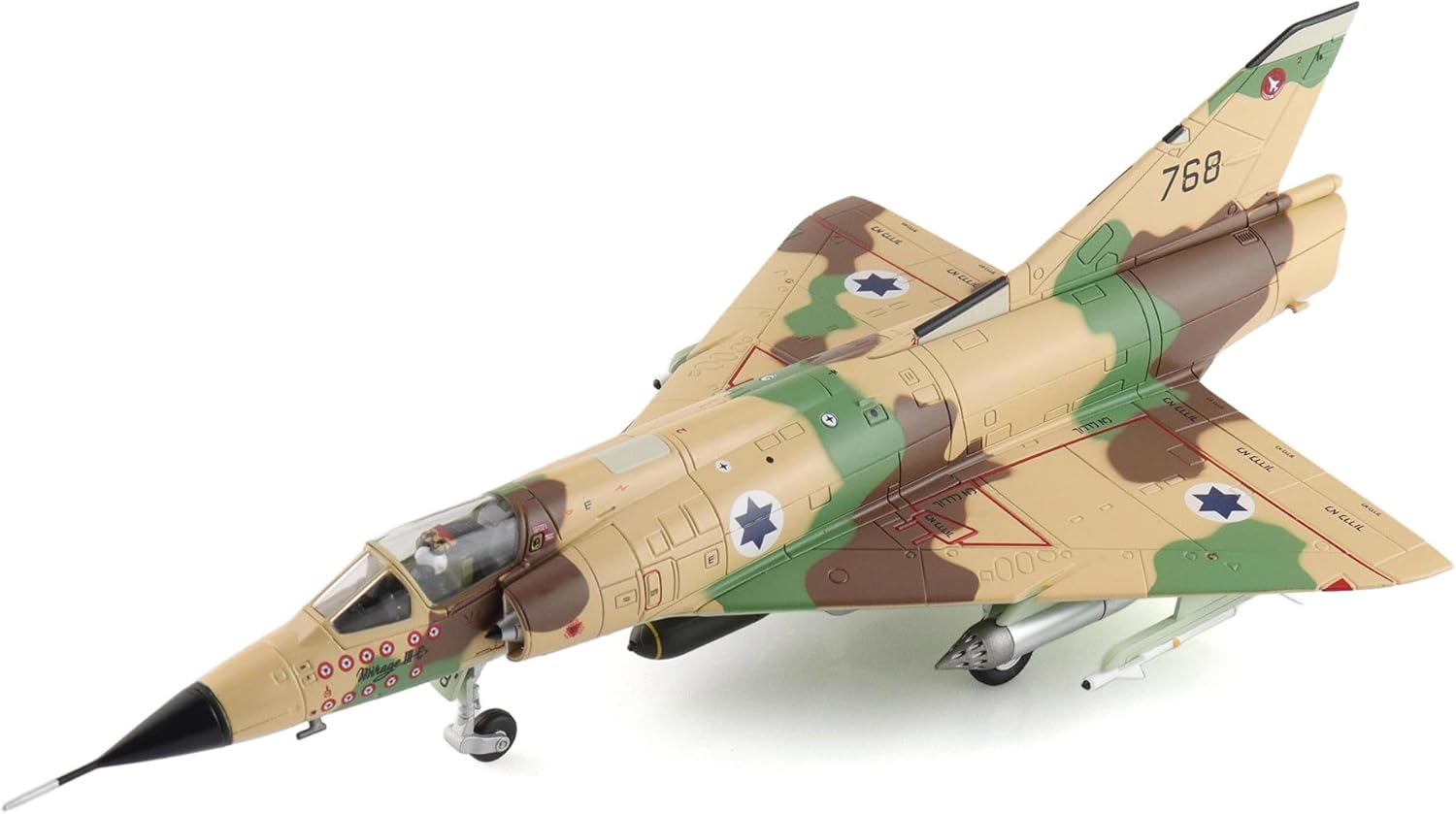 Hobby Master | 1:72 Scale Diecast Military Aircraft Replica | Mirage IIICJ 768, The First Jet Squadron, Ramat David AB, Dec 1970 | Model HA9804