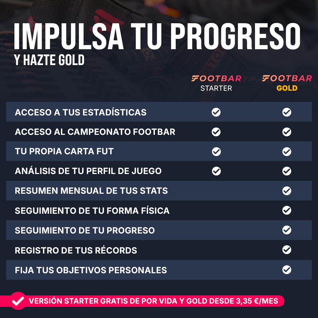 Footbar Meteor - Tracker de Fútbol: Análisis de Rendimiento, estadísticas y Estilo de Juego. iOS y Android.