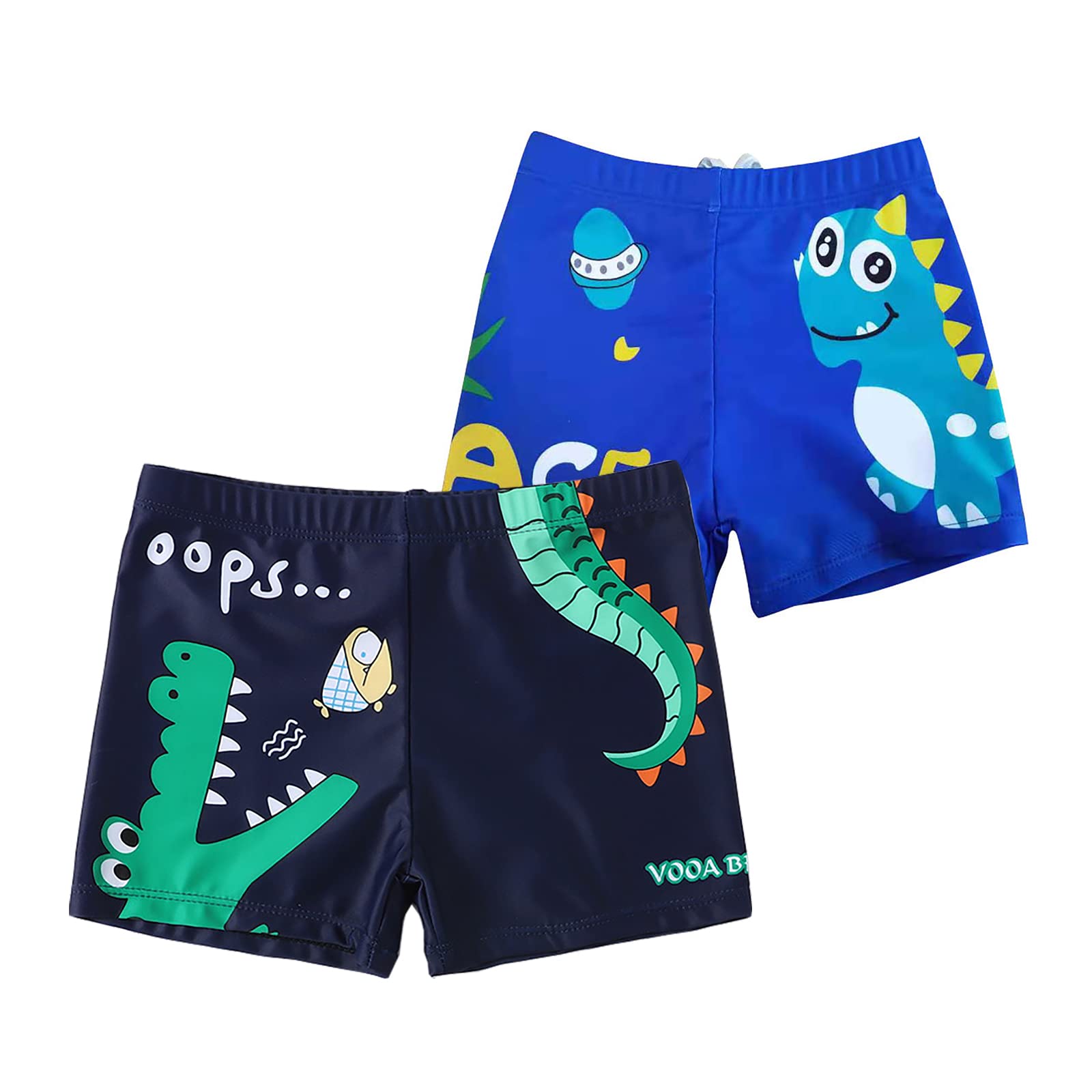 NautySaurs Bañador para niños de 2 a 11 años, bañador para niños con Dinosaurios de Dibujos Animados