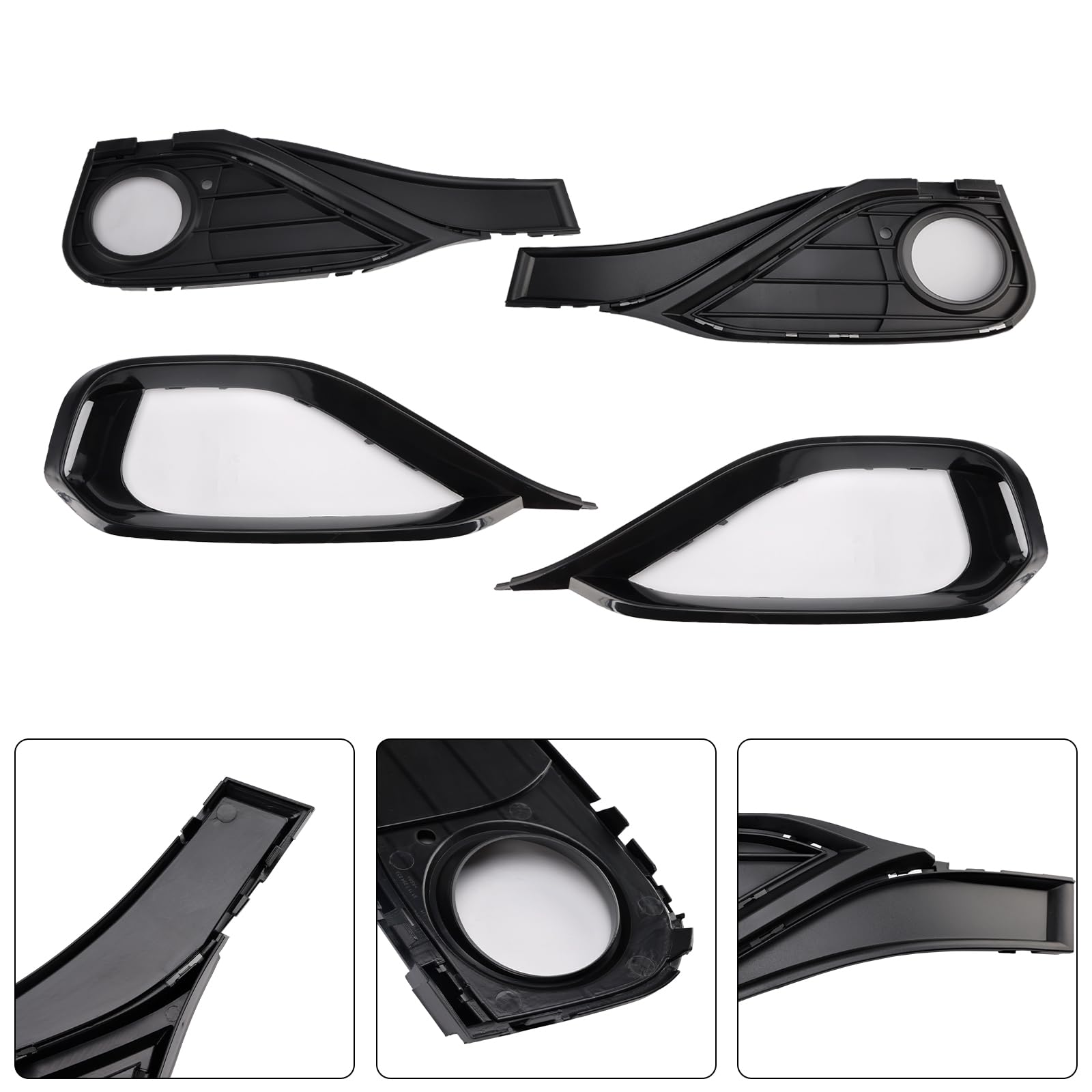 Grille de Pare-Chocs Avant Fog Lamp Light Cover Insert Grill 51117294831 Convient pour BMW F32 F33 F36 418D (No Logo)