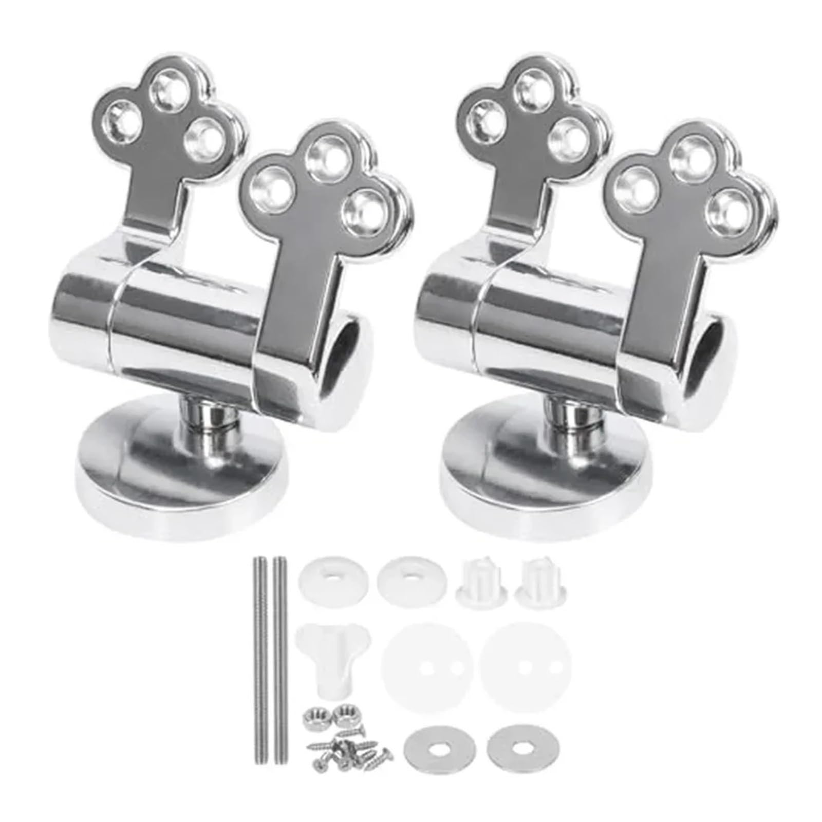 Toilet Seat Replacement Fittings, Cover Mounting Connector Lid Hinge Zinc Alloy