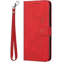 For Infinix Note 30 Pro Case Wallet Green Men Flip Infinix Note 30 Pro Smartphone Case Leather with Card Holder Shockproof Cover Stylish with Black Strap Red