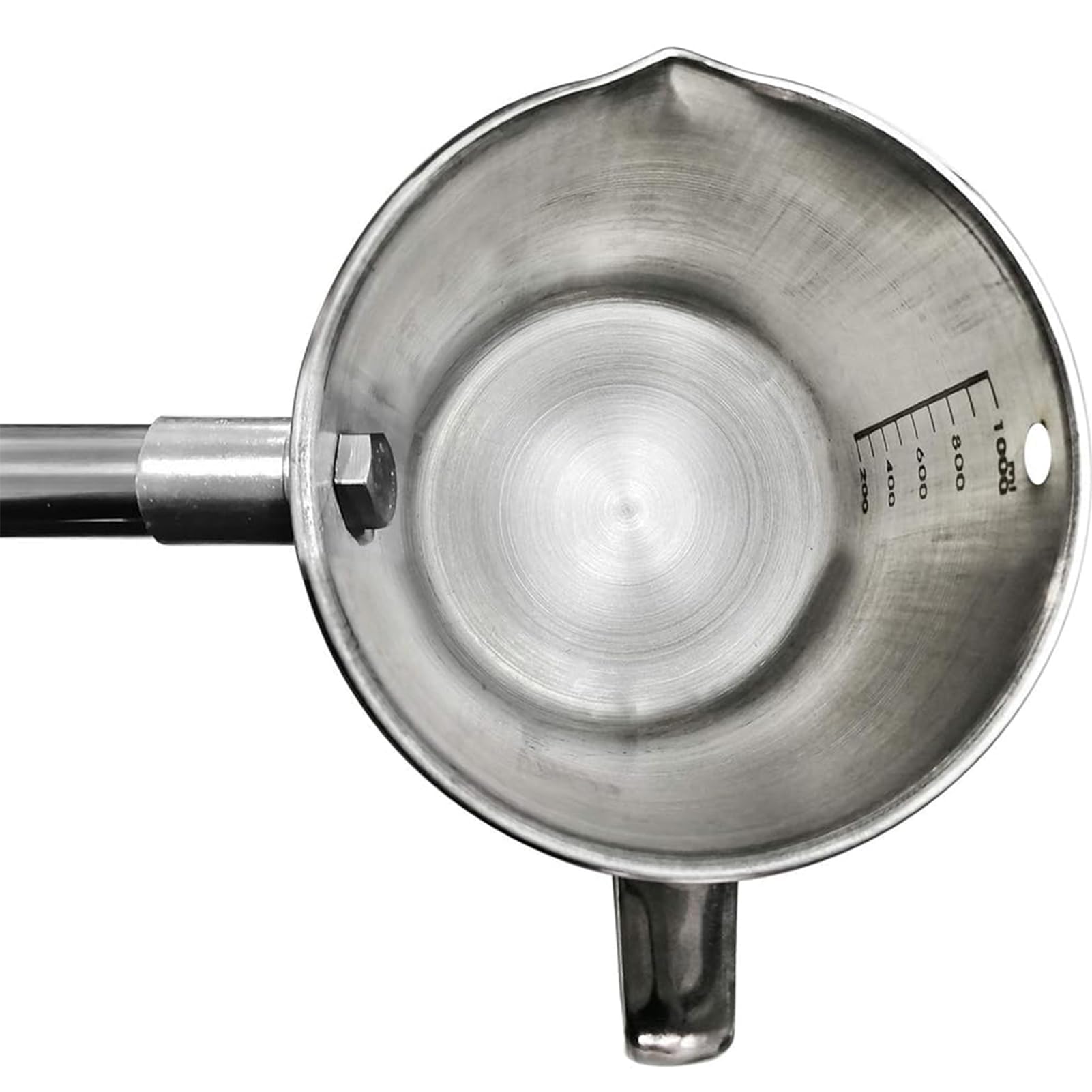 Teleskop-Wasserprobenehmer, Edelstahlstange, 1000 ml, Pendelbecherprobenehmer, Schöpfkelle aus Edelstahl, Wasserprobenstange, Probenehmerstange(Size:0.86-2m)