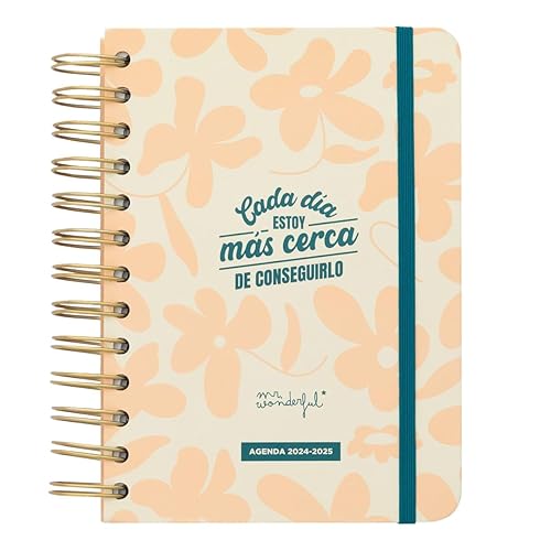 Mr. Wonderful – Agenda scolaire 2024-25 journalier – Chaque jour je suis plus proche de l'obtenir – Agenda scolaire avec organisation quotidienne – Style Office