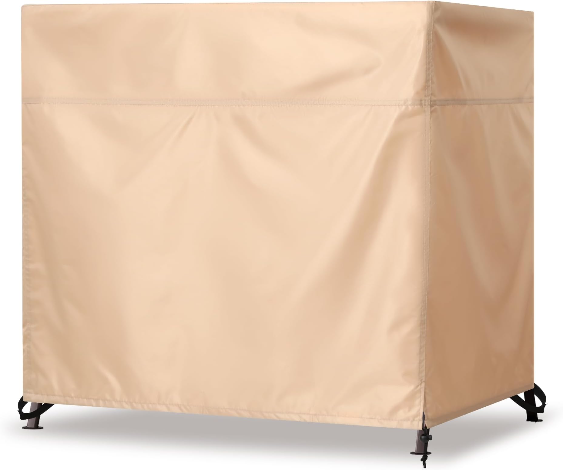 Outdoor Thick 3 Triple Seater Hammock Patio Swing Chair Cover, Waterproof, All Weather Protection, Beige Color