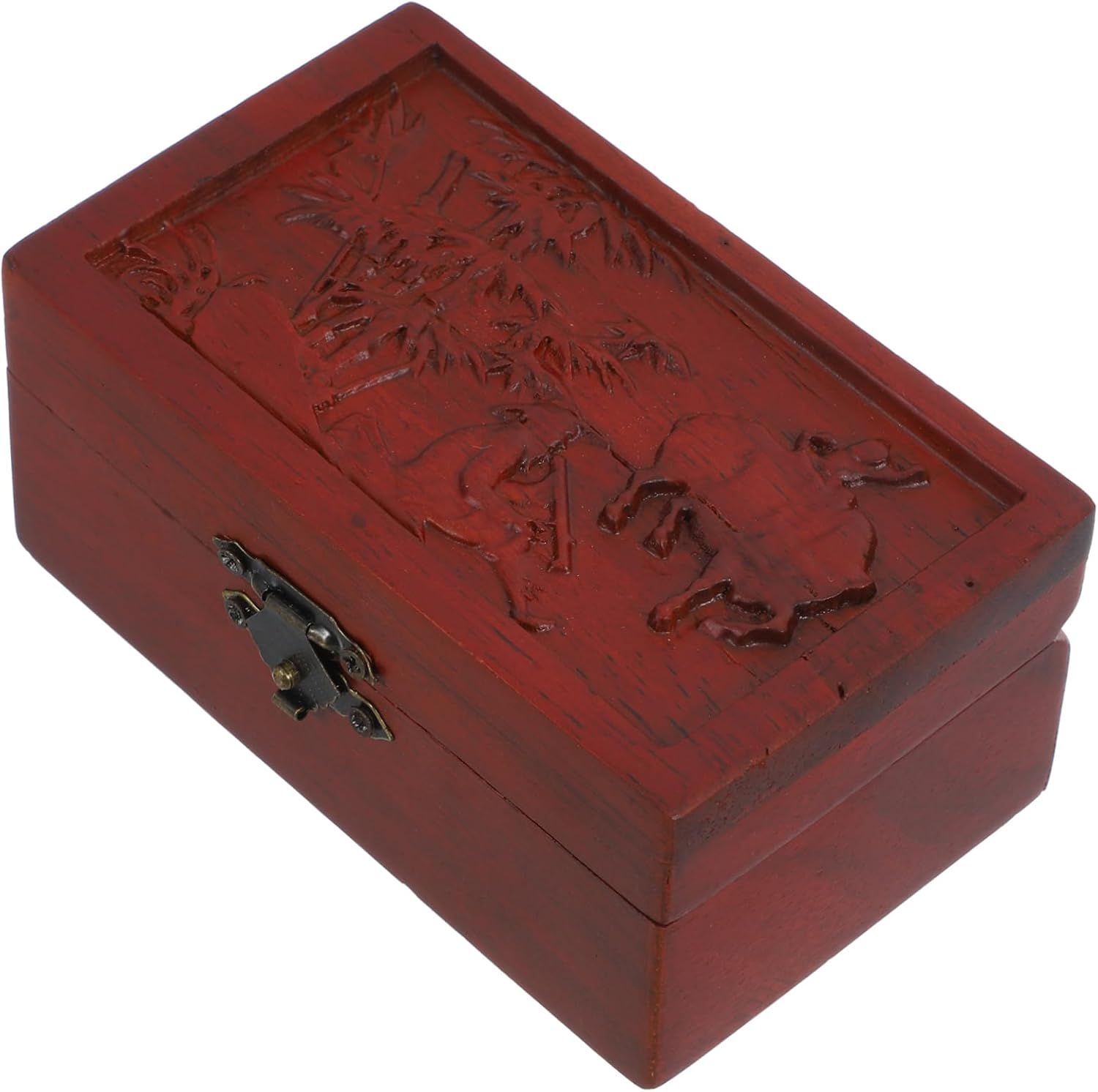 Vaguelly Box Jewelry Box Case Holder Keepsake with Trinket Decorative Necklace Dividers Vintage Jewelry Basket Storage Bins Jewelry Organizer Jewelry Storage Container Wood