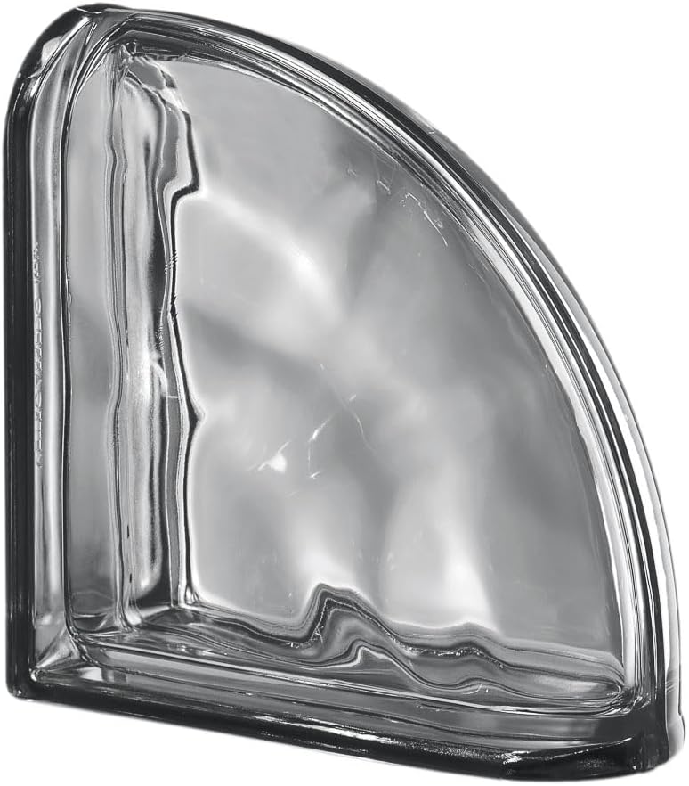 Pegasus Metalized Nordica Wave Linear End Glass Block