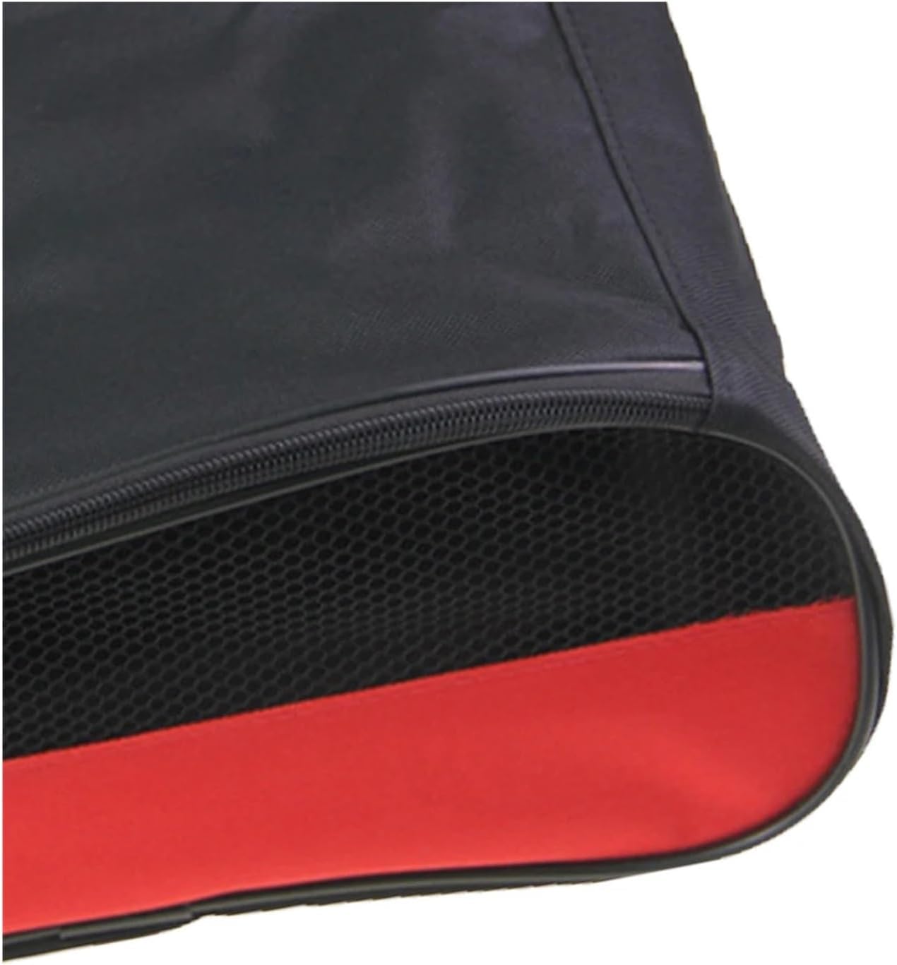 Unisex Mesh Golf Shoe Bag Hand Held Breathable Sports Accessory | Portable mesh shoe holder with double zipper, ultra-light design for golf, baseball, basketball & travel.