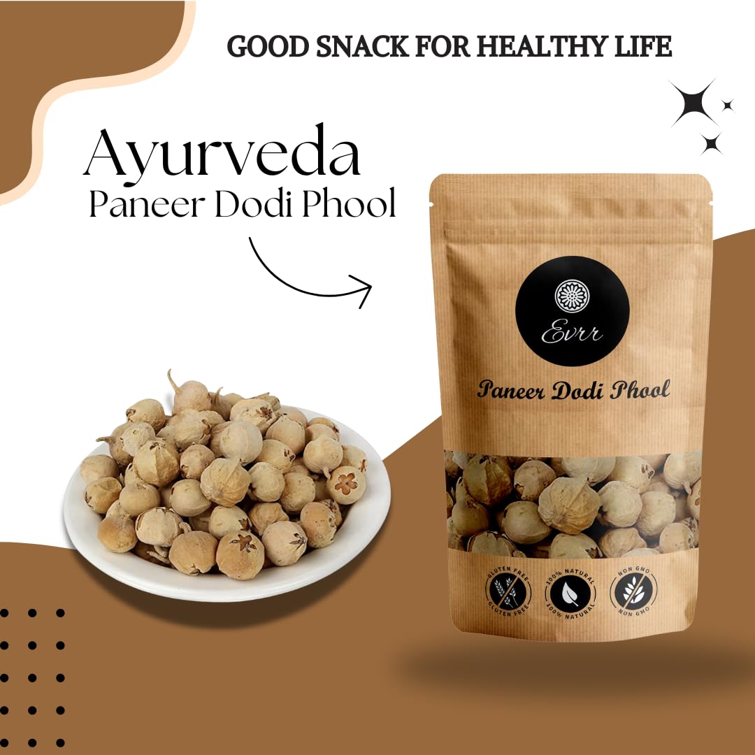 Paneer Dodi Phool - 200g | Paneer Doda Phool for diabetes | Panir Ka Phool | Indian Rennet | Withania Coagulan | Natural Paneer's Flower | Herbal Blood Sugar Support - Image 2 thumbnail