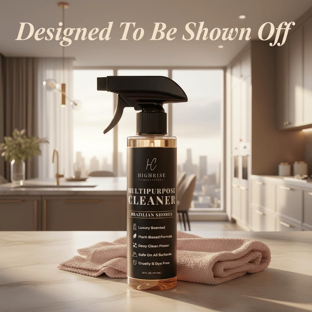 Highrise Brazilian Waves Multipurpose Cleaner, Highly Scented, Plant-Based, Biodegradable, USA Made, All Purpose Spray - Inspired By R&W, Mississippi Candle Company, Blyss Mop Soap Brazilian Waves - Image 7