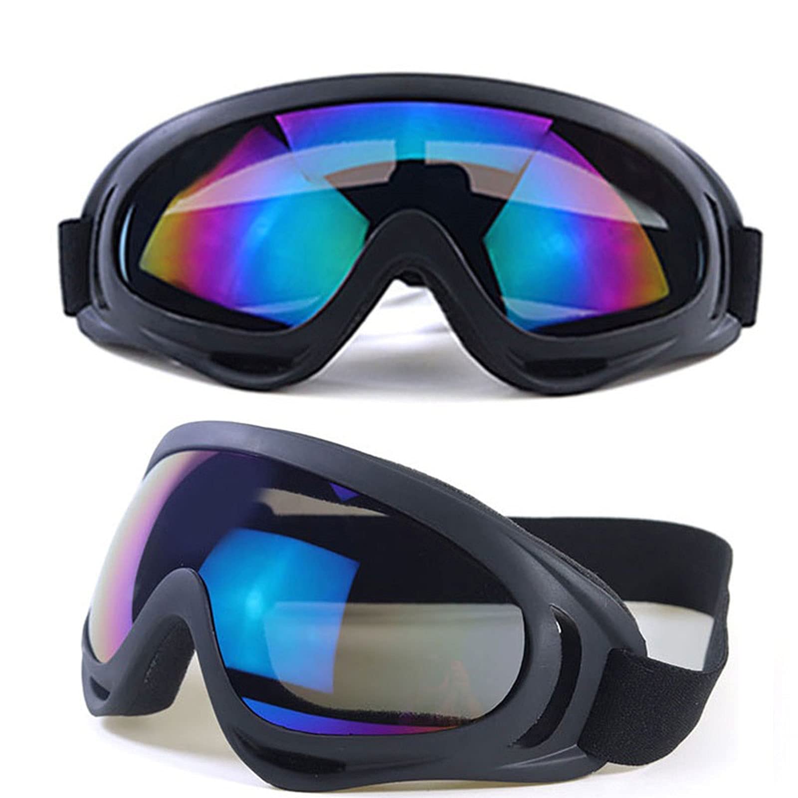 DieffematicHXJ Masque Ski Lunettes de protection contre route lunettes de ski lunettes de ski lunettes de protection hommes et femmes (Color : B)