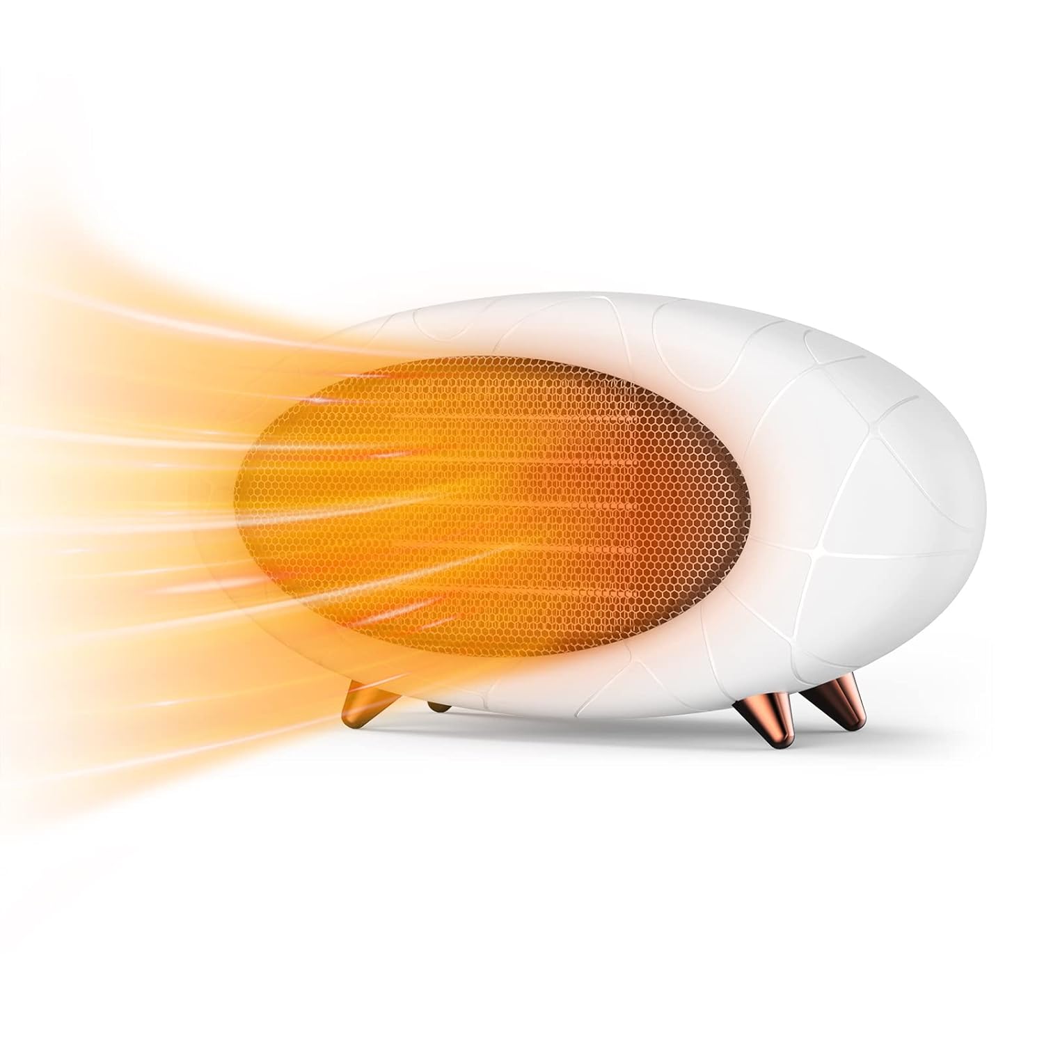 Desk Heater 600W Energy Efficient Small Desk heater for Indoor Use PTC Fast Heating Ceramic Space Heater for