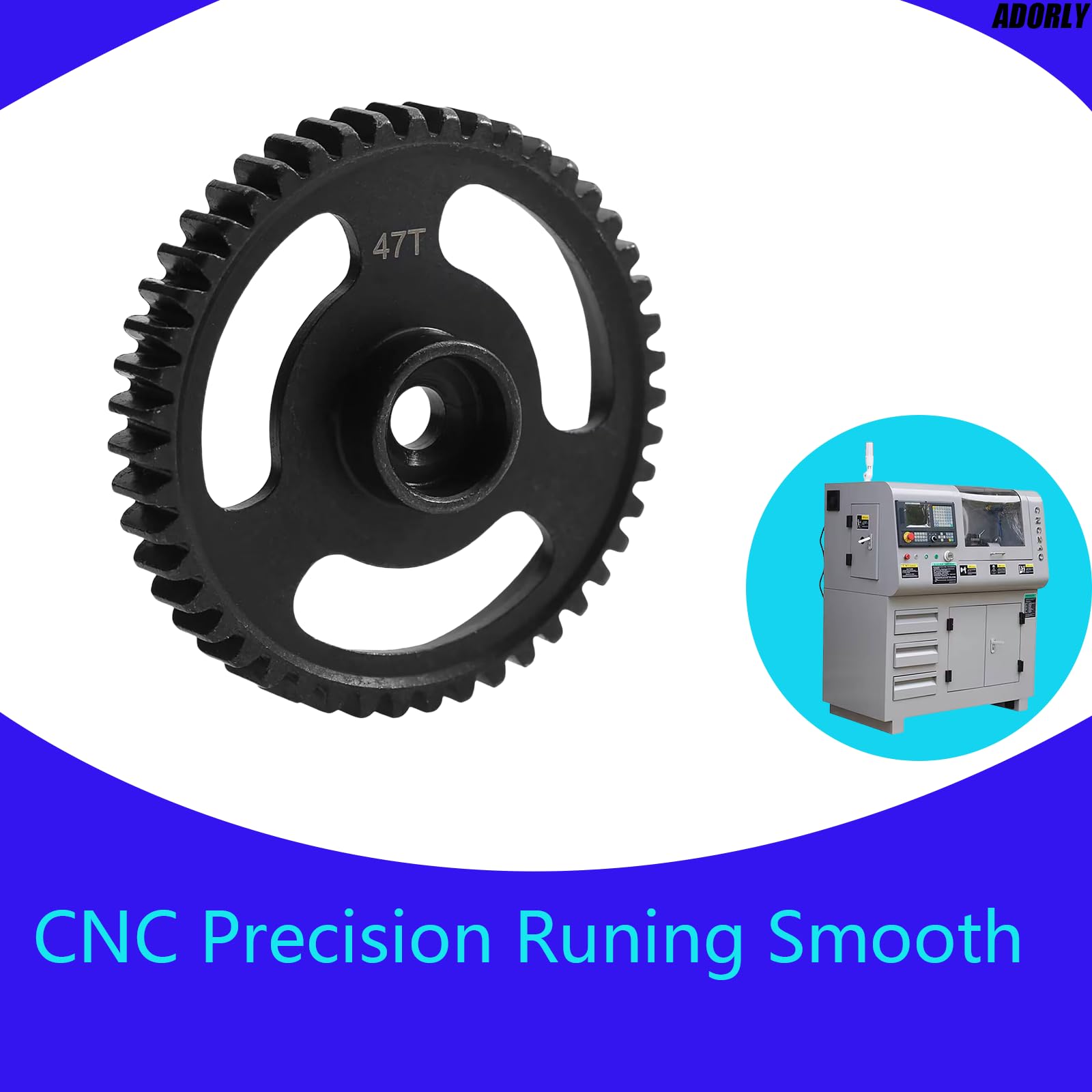 Hpi Savage X 4.6 Parts EPTNNASO Harden Steel Heavy Duty Integrated Design Super Gear 47T Para RC HPI Savage X 4.6 25 SS 76937 Savage Gear - Foto 5