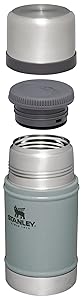 STANLEY Vacuum Insulated Large Food Jar, 18/8 Stainless Steel Food Jar for Cold and Hot Food, Soup Thermos with Leak Proof Lid Doubles as Cup, Wide Mouth Food Thermos