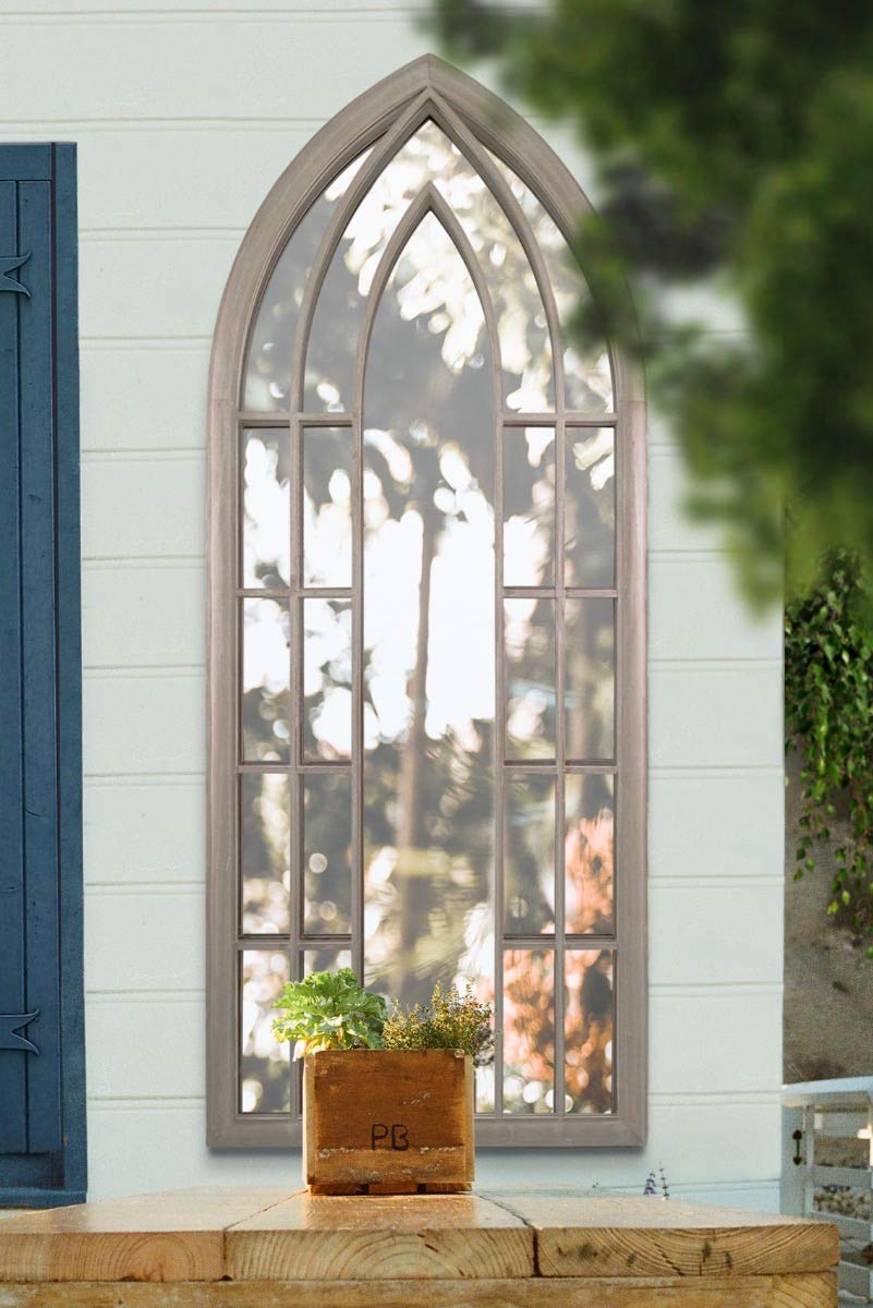Extra Large Garden Wall Mirror Sand Arch Outdoor Vintage 6ft3 x 2ft6 190 x 75cm