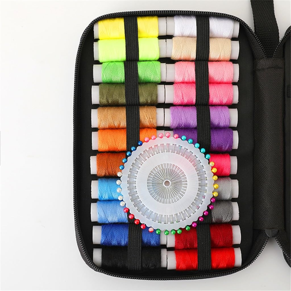 Kit de Costura portátil, Caja de Costura para el hogar, Caja de Almacenamiento para Coser a Mano, Juego de Kit de Costura