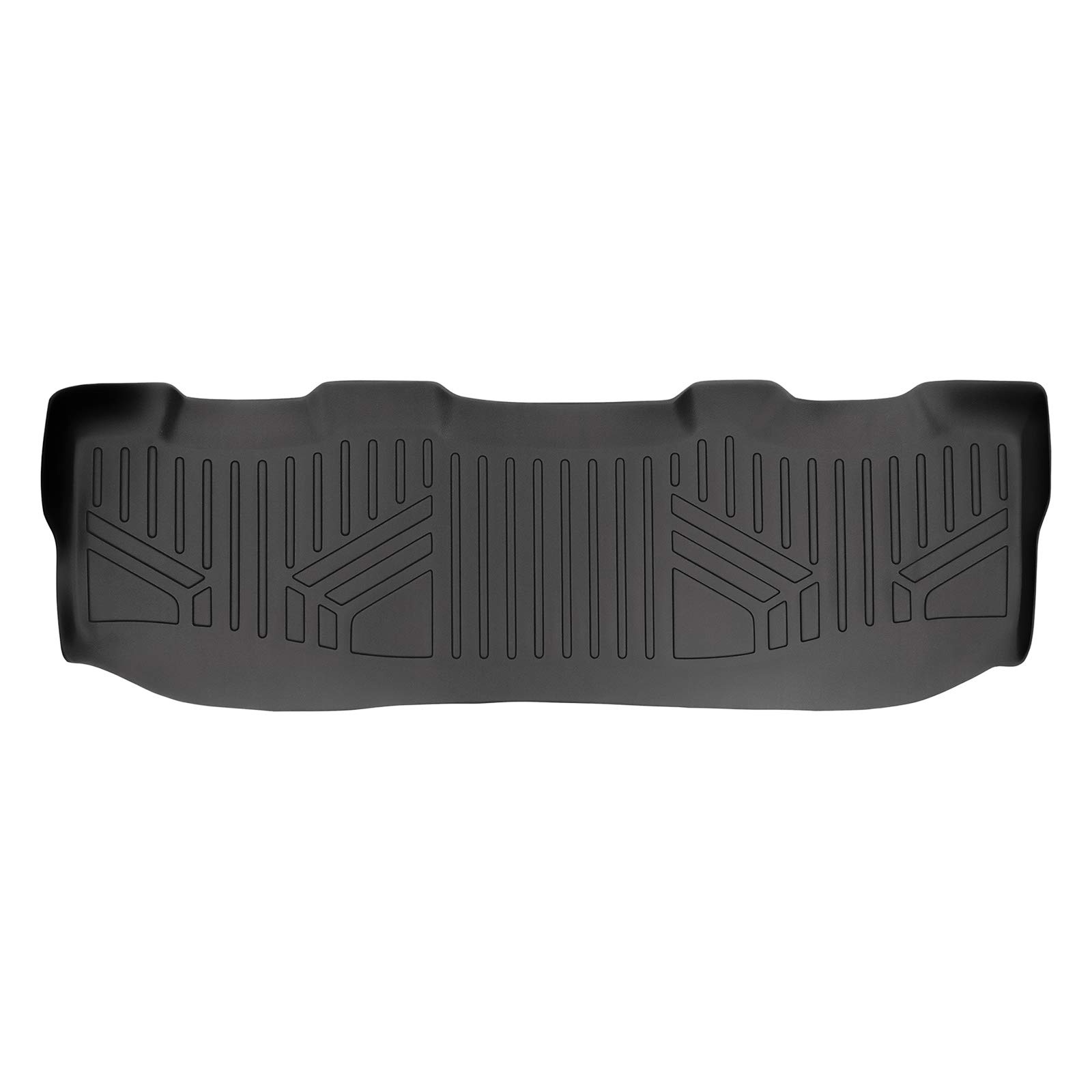 MAXLINER Floor Mats 2nd Row Liner Black for 1999-2010 Ford F-250 / F-350 / F-450 / F-550 Super Duty Crew Cab
