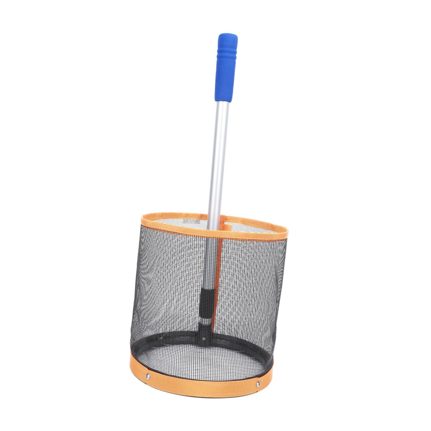 Raccoglitore Palline Ping Pong Regolabile Portatile in Metallo e Nylon | 1 Pezzo, Arancia, per Allenamento Ping Pong, Capienza Pratica e Struttura